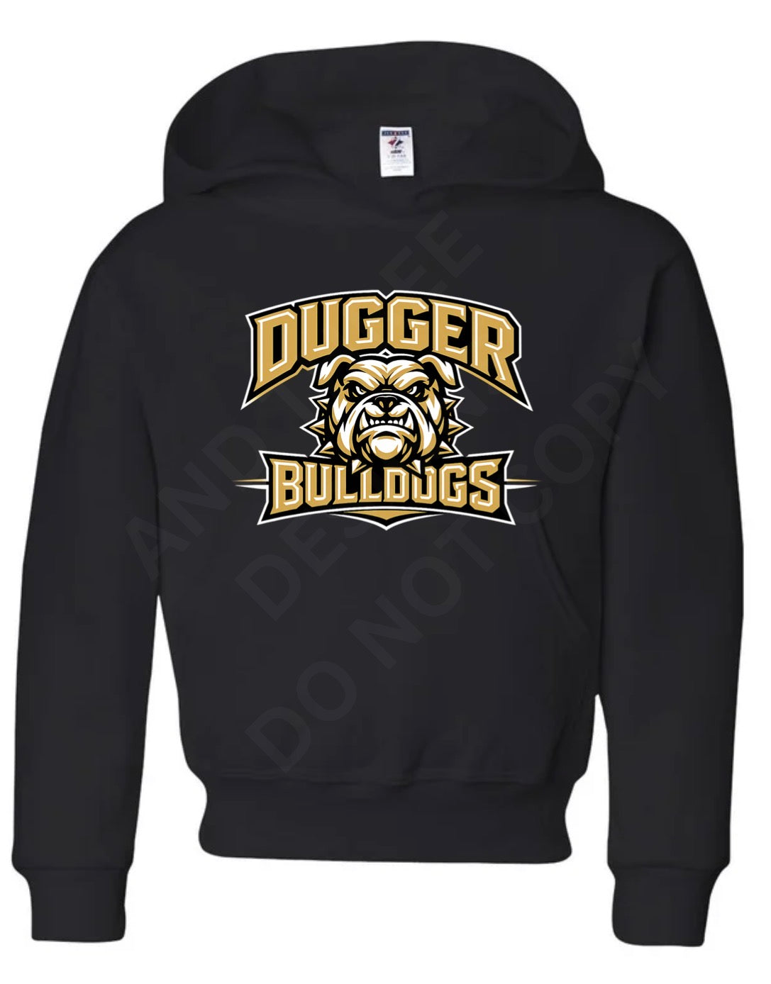 Dugger Bulldogs Black Hoodie