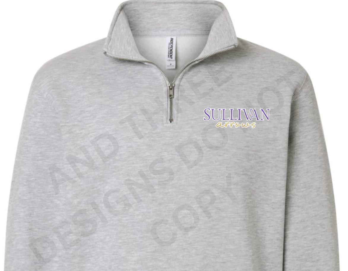 Unisex Midweight Quarter Zip Sullivan Arrows