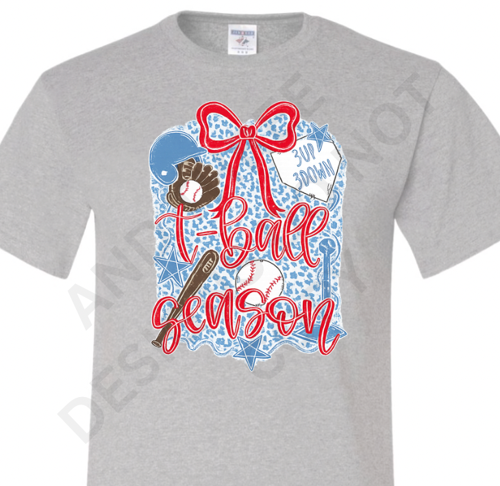 T-ball Season Gray Gildan