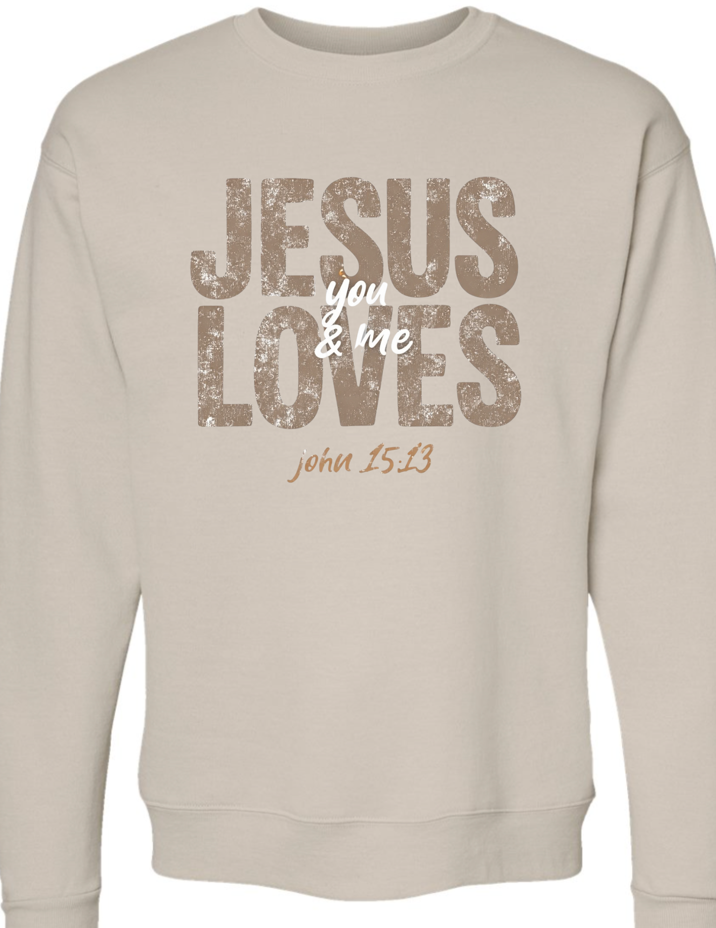 Gildan Crewneck Jesus Loves