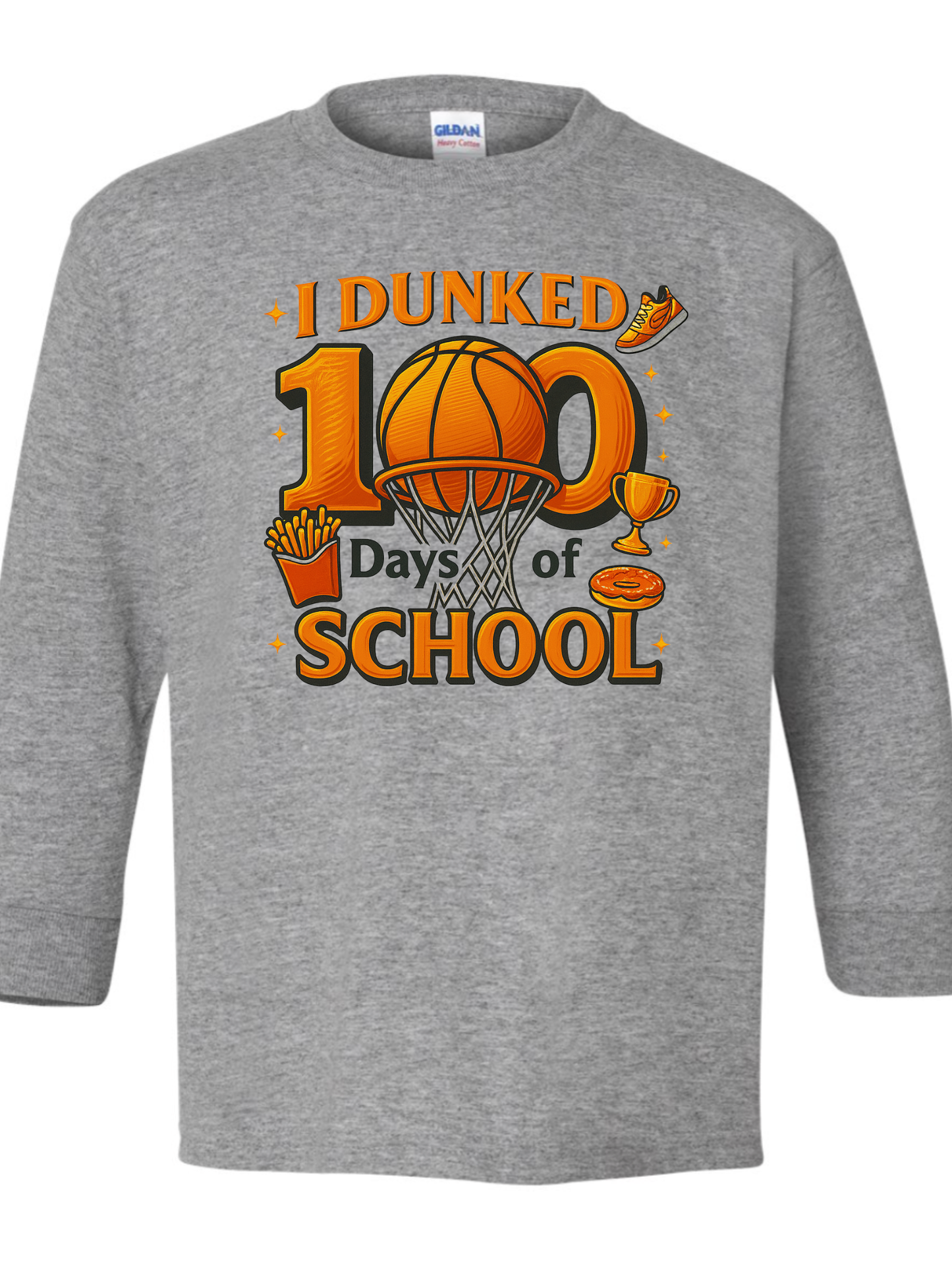100th Day of School Long Sleeve Gildan