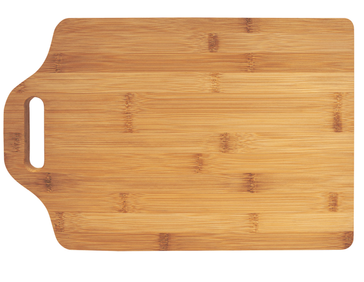 Custom 15" x 10 1/4" Bamboo Cutting Board with Handle