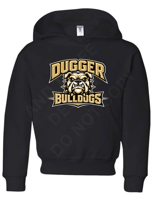 Dugger Bulldogs Black Hoodie