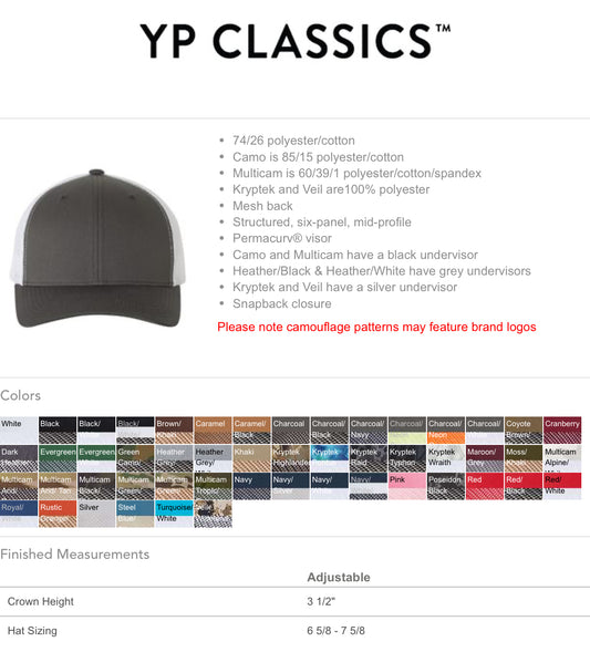 YP 6606 Custom Hat