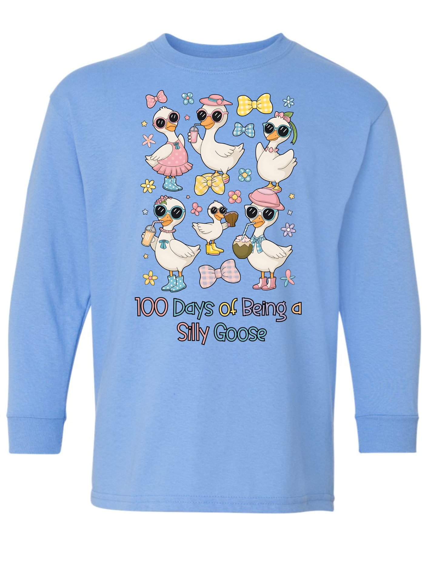 100th Day of School Long Sleeve Gildan
