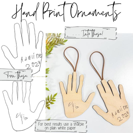 Handprint Ornaments