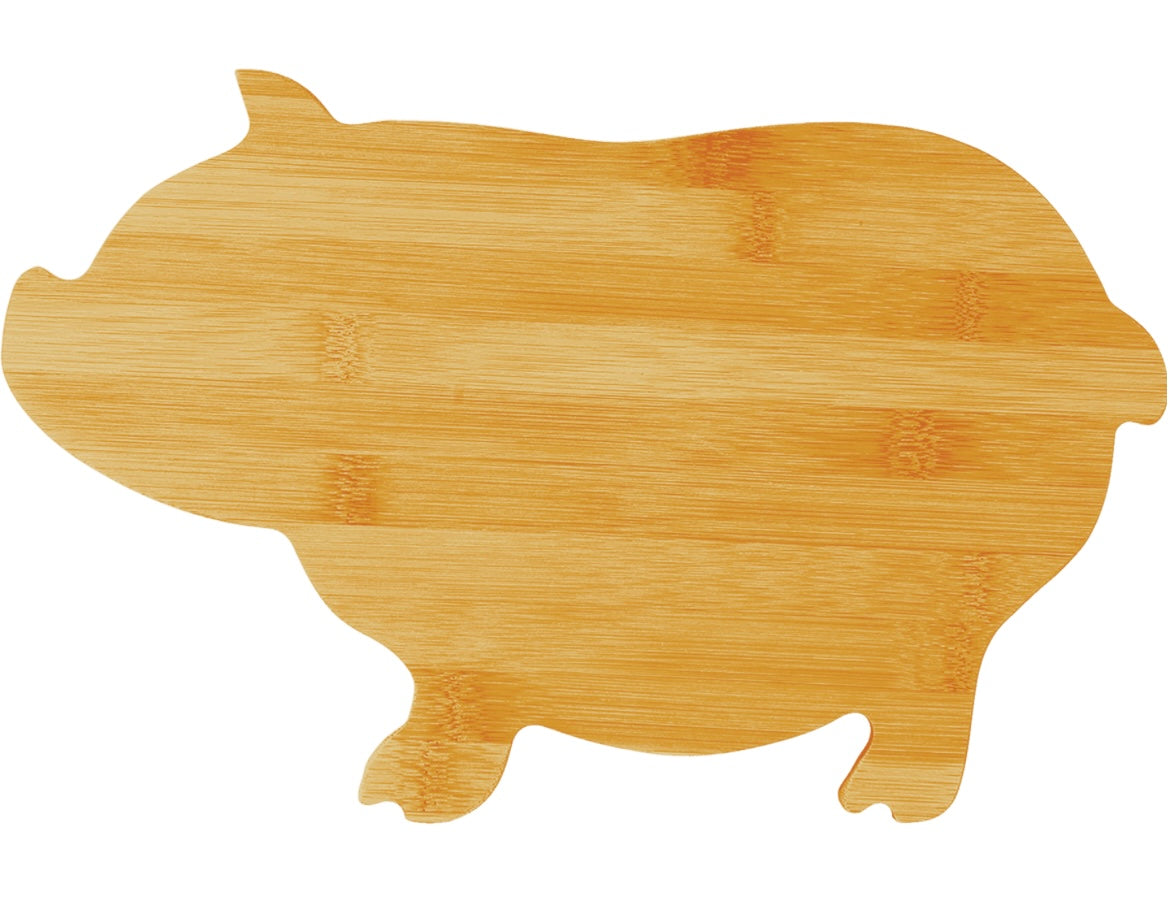 Custom Pig Cutting Board 13 1/2" x 10 7/8"