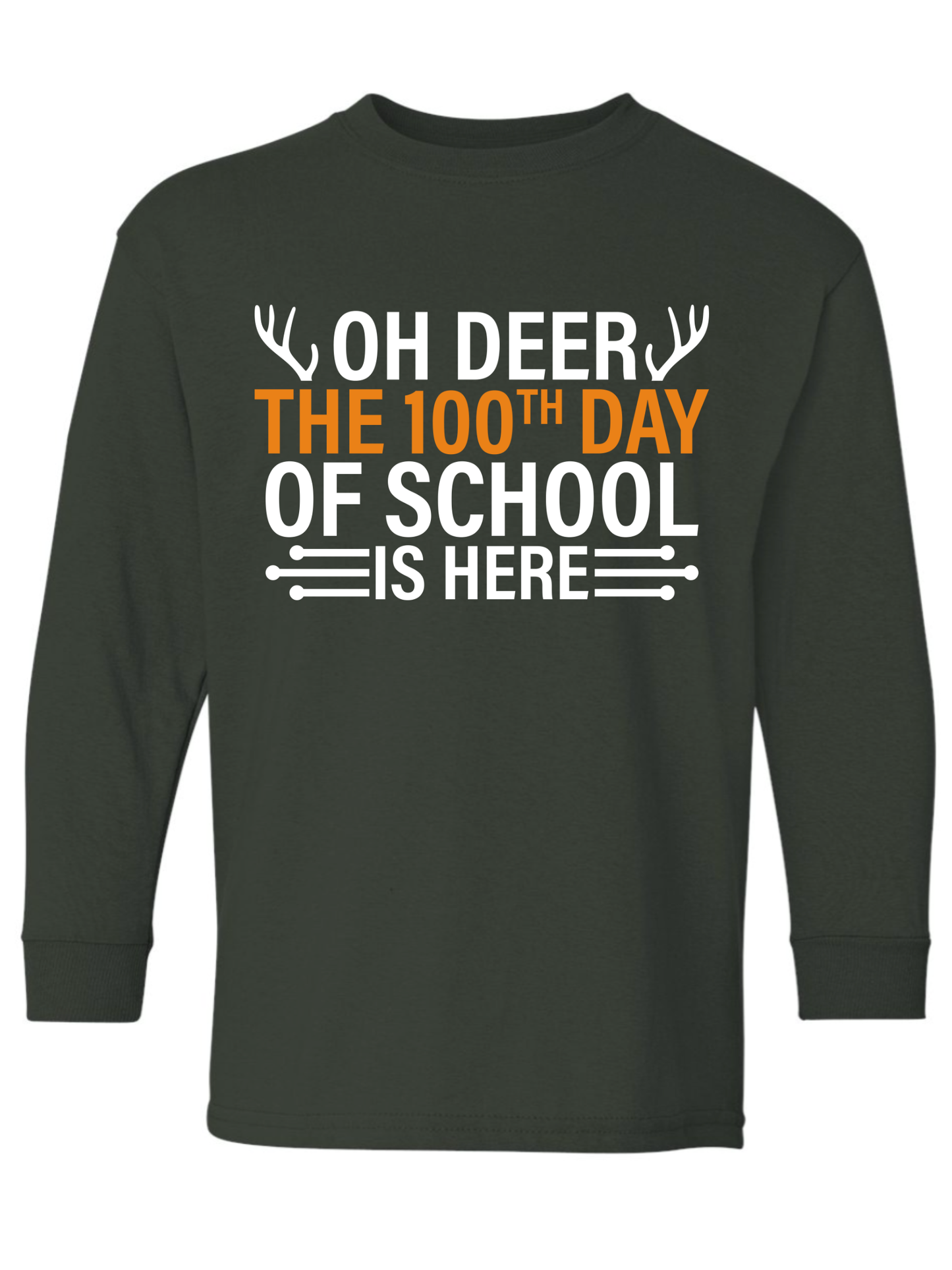 100th Day of School Long Sleeve Gildan