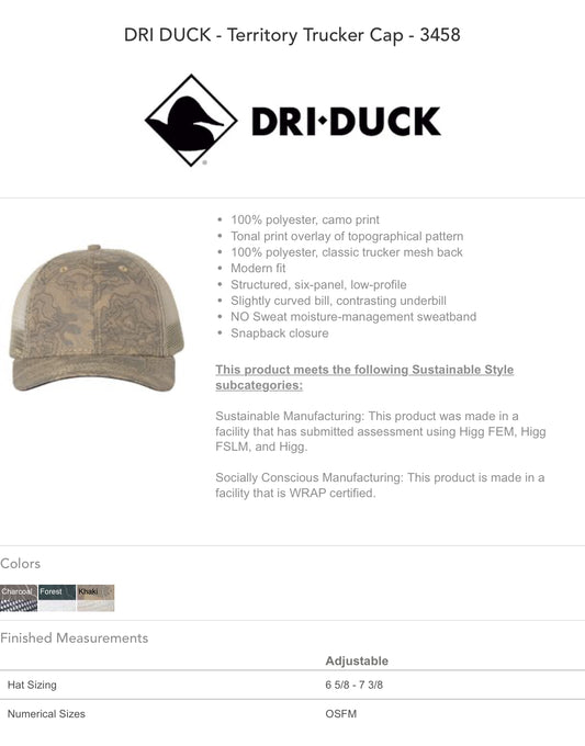 DRI-DUCK Territory Hat