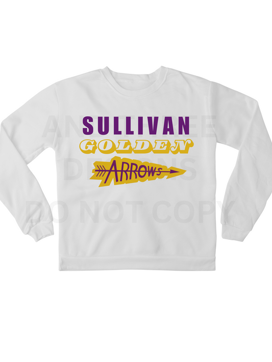 Vintage Sullivan Golden Arrows Crewneck