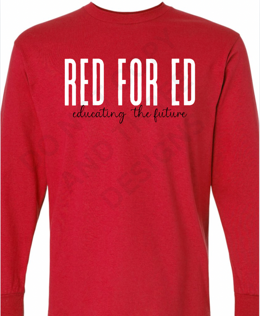 Red for Ed Gildan Long Sleeve