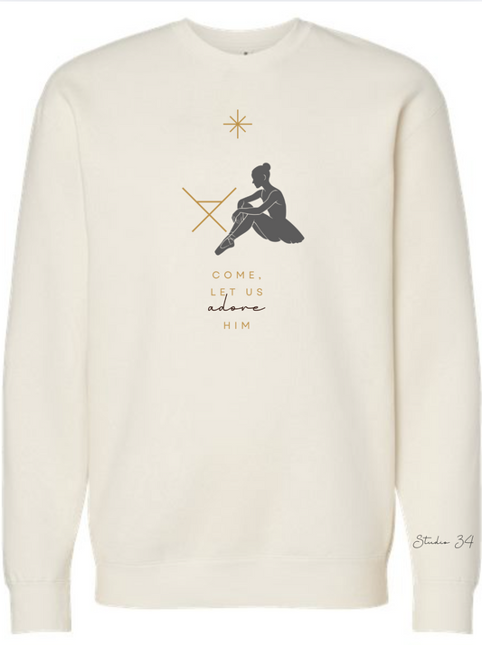 6.Adult Independent Midweight Brand Studio Bone Color 3:4  O Come Let Us Adore Him