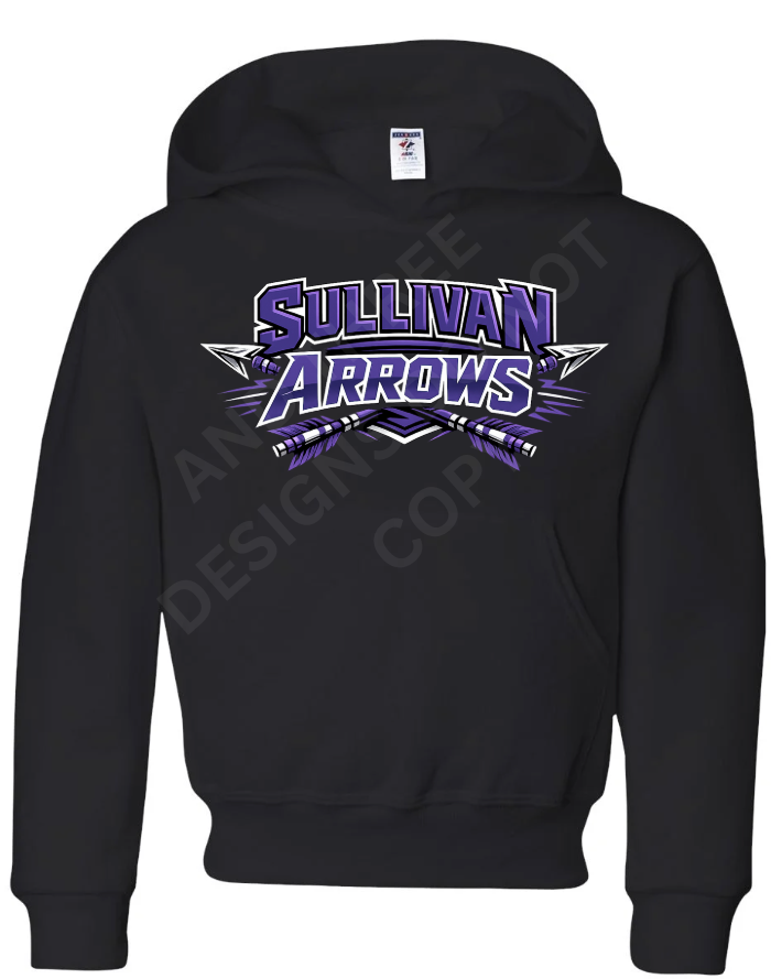 Sullivan Arrows Black Hoodie