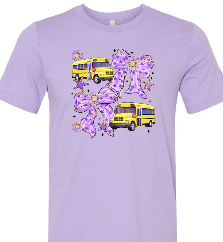 School Bus on Short Sleeve